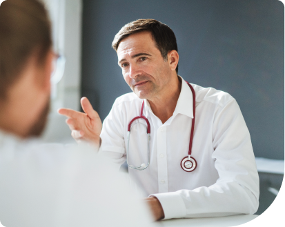Hypothetical Doctor Talking with a Patient