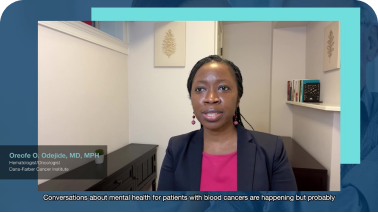 Expert Speaking Up on Mental Health & Blood Cancer